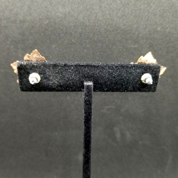 Copper maple leaf earrings 🍁 - Picture 3 of 7